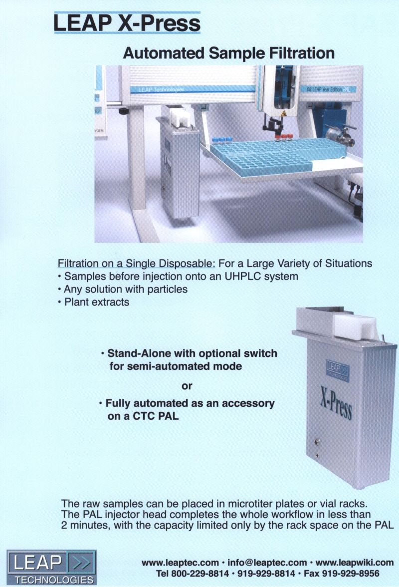 LEAP X-Press WorkStation Brochure page 1